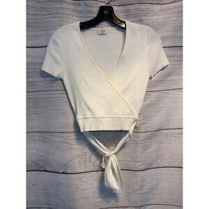 Wilfred All Tied Up Short Sleeve Sweater Size M